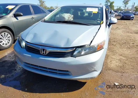 2012 Honda Civic Lx from USA, damaged, VIN 19XFB2F52CE001116